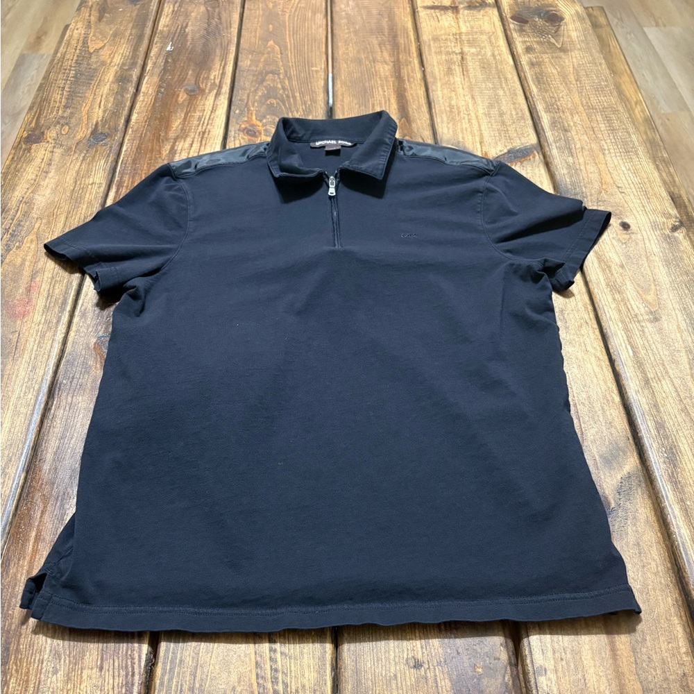 Michael Kors Black Polo Shirt Classic Design